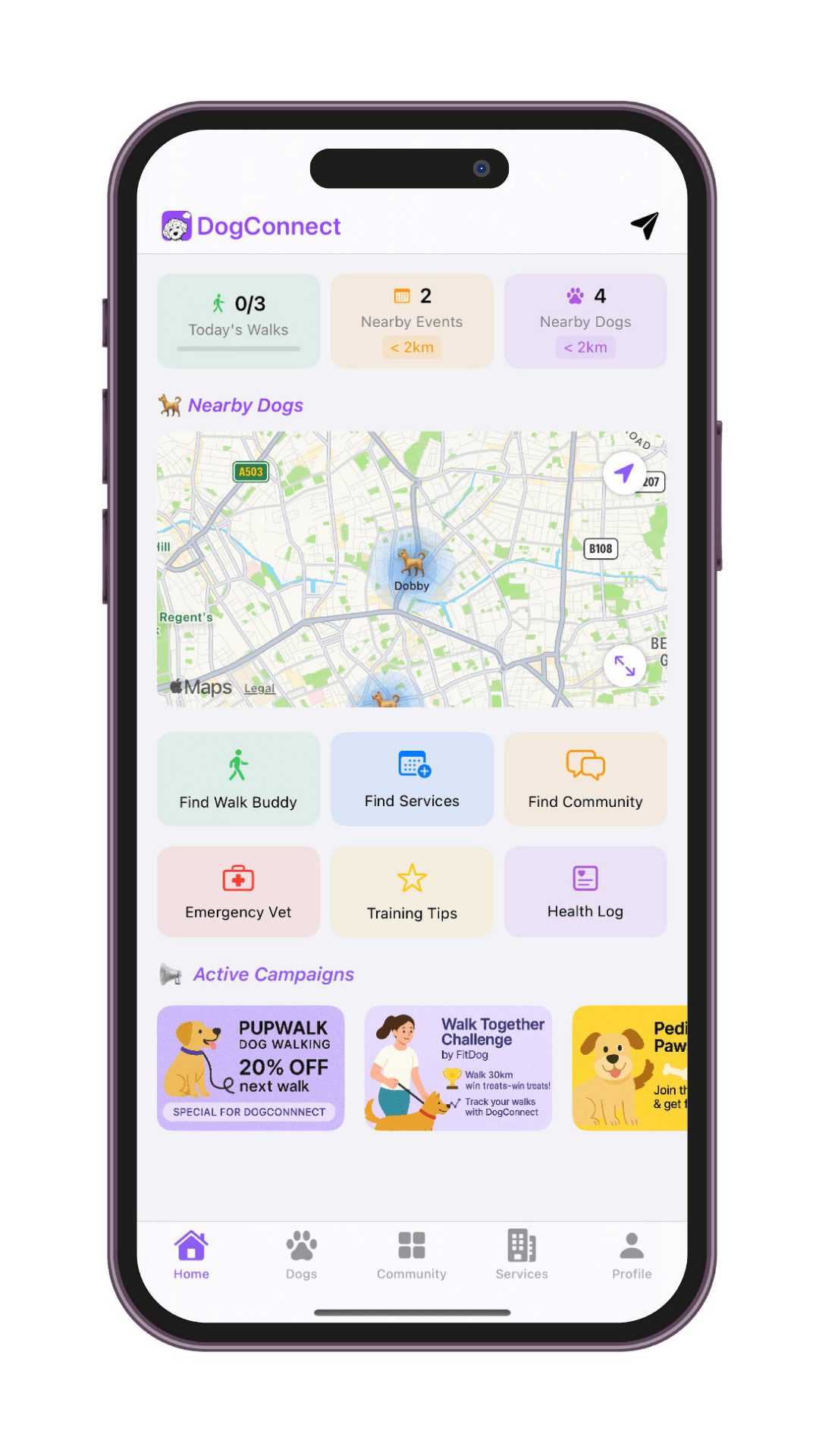 DogConnect App Preview